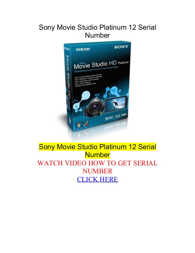 download sony movie studio platinum 13 crack